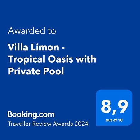 Villa Limon - Tropical Oasis With Private Pool Jávea Exterior foto